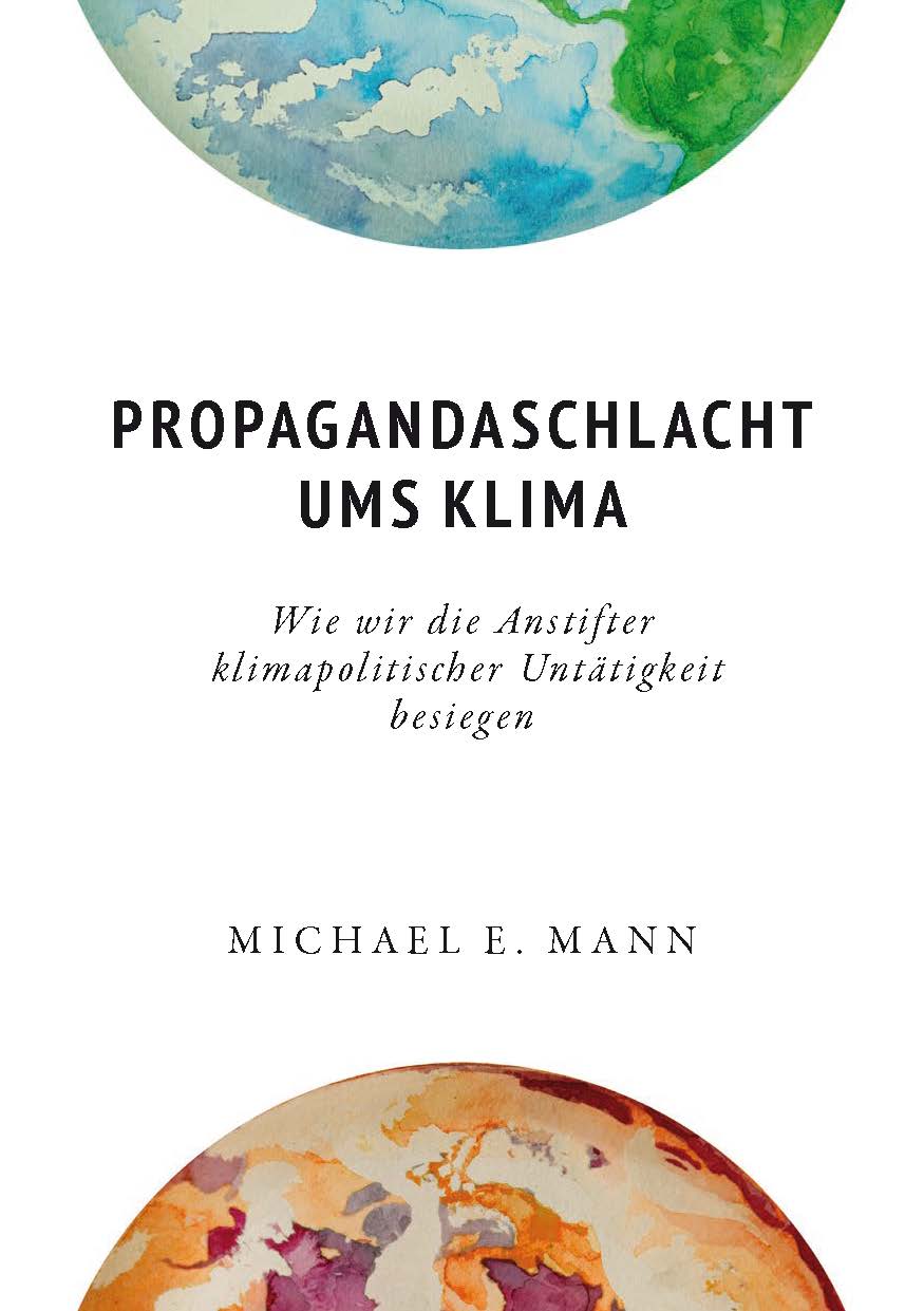 Propagandaschlacht ums Klima<br>
Wie wir die Anstifter klimapolitischer Untätigkeit besiegen<br><br>
Im Original: The New Climate War (von Michael E. Mann)<br>
In der deutschen Übersetzung von: <br>Matthias Hüttmann, Tatiana Abarzúa und Herbert Eppel<br>
Produziert von Matthias Hüttmann<br><br>
ISBN 978-3-933634-48-1, 2. Auflage 2021, 440 Seiten<br>
D: 29,00 € (AT: 29,80 EUR, CH: 33,80 SFr)<br>
Herausgeber: DGS, Landesverband Franken e.V.<br>
Verlag Solare Zukunft, Erlangen<br><br>
Mit einem Vorwort des Science4Future-Wissenschaftlers Prof. Volker Quaschning<br>
und einem Nachwort des Meteorologen Özden Terli