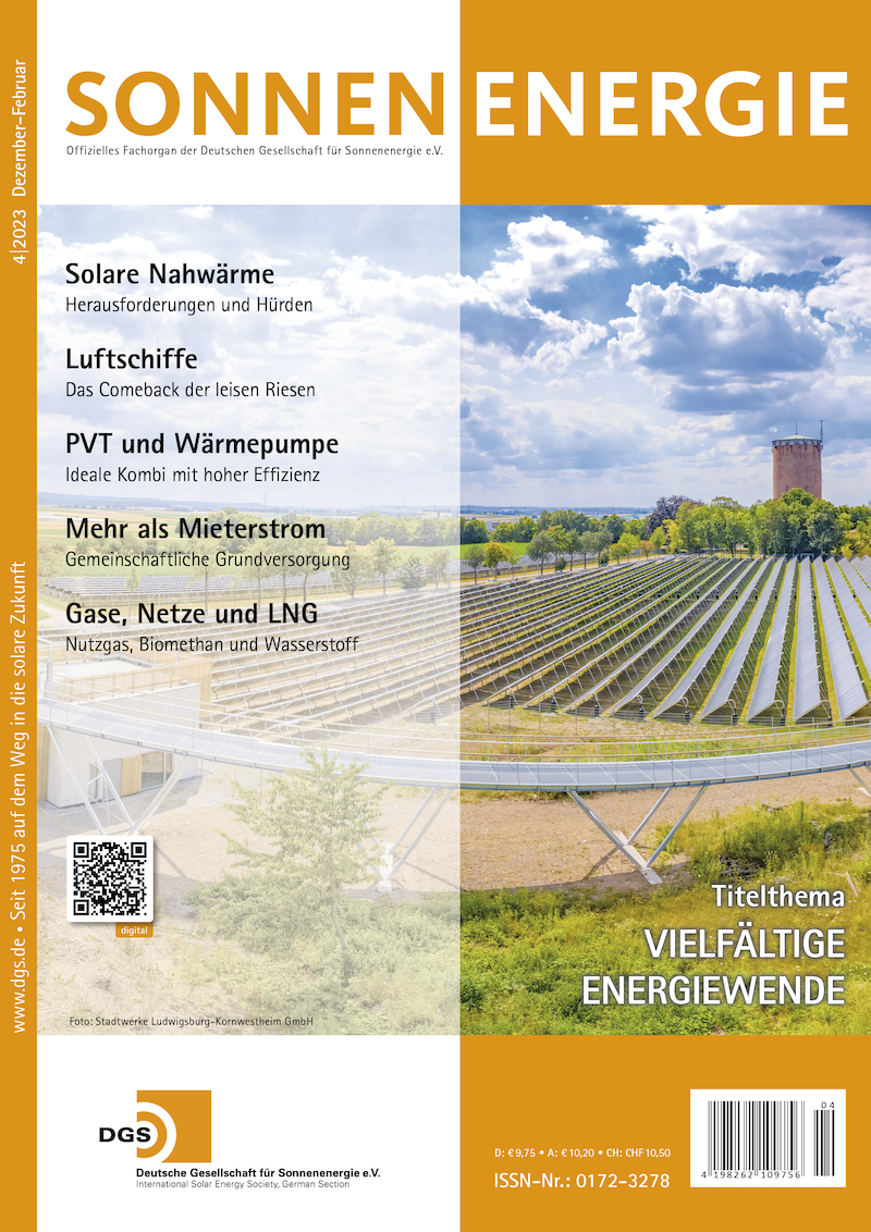 SONNENENERGIE: seit 1975 auf dem Weg in die Solare Zukunft<br><br>
Die SONNENENERGIE ist Deutschlands älteste Fachzeitschrift <br>
für Erneuerbarer Energien, Energieeffizienz und Energiewende.<br><br>
Ich war von 2010 bis 2023 Chefredakteur der SONNENENERGIE.<br><br>
Seit 1975 ist sie das offizielle Fachorgan der Deutschen Gesellschaft für Sonnenenergie e.V. (DGS). <br>
Die DGS ist seit mittlerweile fast 50 Jahren als technisch-wissenschaftliche Fachorganisation aktiv.<br><br>
Hier können Sie die SONNENENERGIE <a href='https://www.sonnenenergie.de/index.php?id=27'>direkt</a> online abonnieren.<br>
Hier können Sie die SONNENENERGIE <a href='https://www.sonnenenergie.de'>kennenlernen</a>.